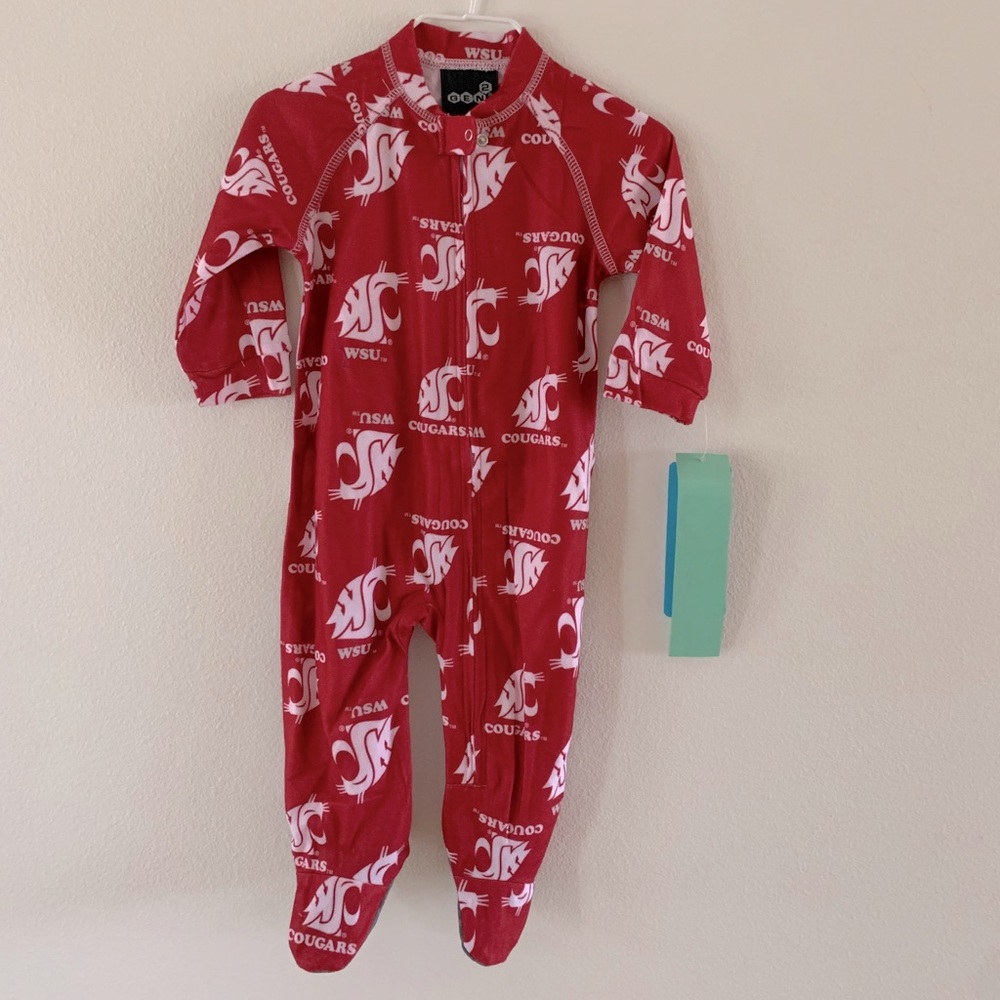 WSU Cougar zip pajamas